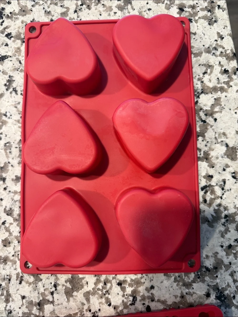 Silicone Heart Mold Set - Pink & Red - Unbranded